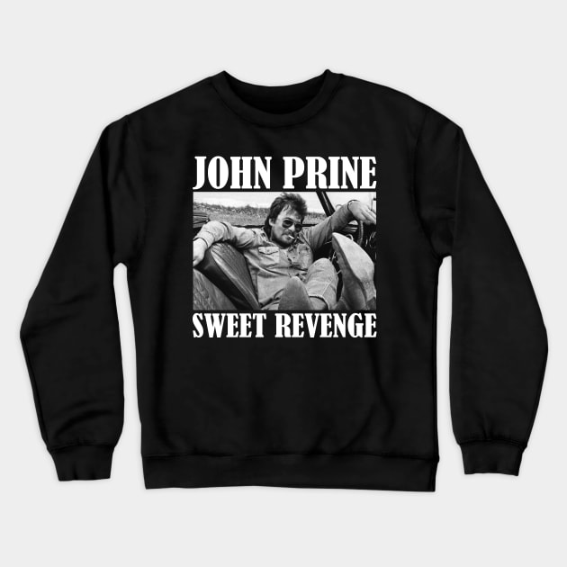 John Prine Sweet Revenge Crewneck Sweatshirt by OliviaCookArt